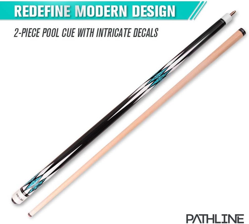 Pathline Pool Cue Stick - 58 inch Canadian Maple Billiard Pool Stick (Multicolour, 18oz, 19oz, 20oz, 21oz) - Image 2